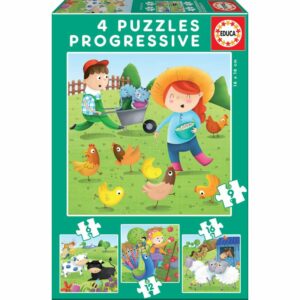 Puzle Progressiu Animals Granja