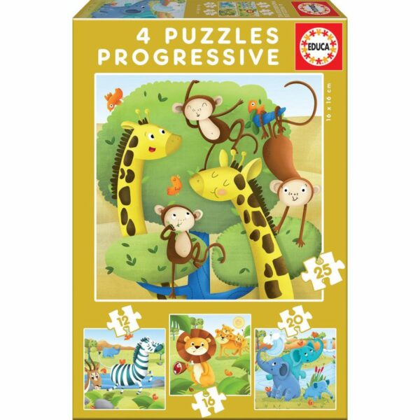 Puzle Progressiu Animals Salvatjes