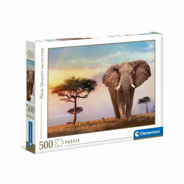 Puzle 500 Puesta de sol en Africa