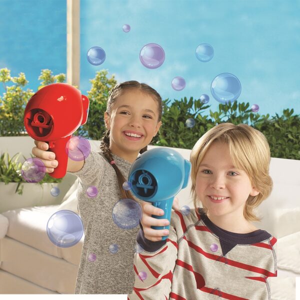 Súper pistola de pompas de colores