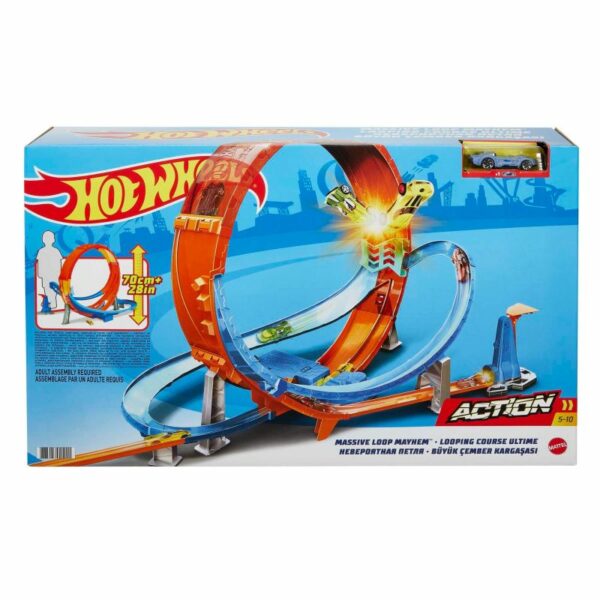 Hot Wheels action looping caos masivo