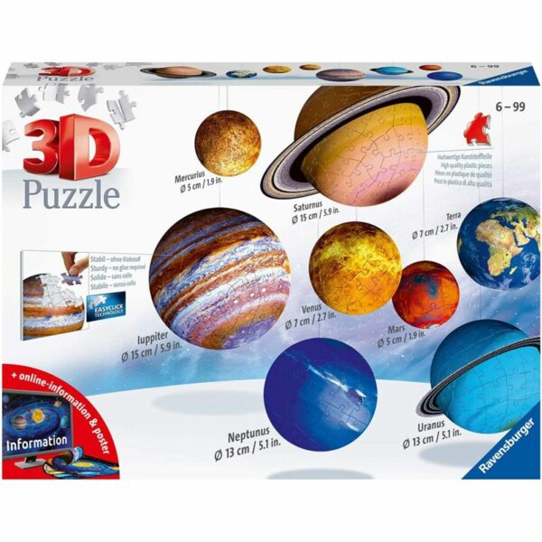 3D El sistema solar