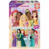 Puzle 2x100 Princeses Disney