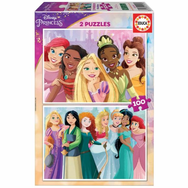 Puzle 2x100 Princeses Disney