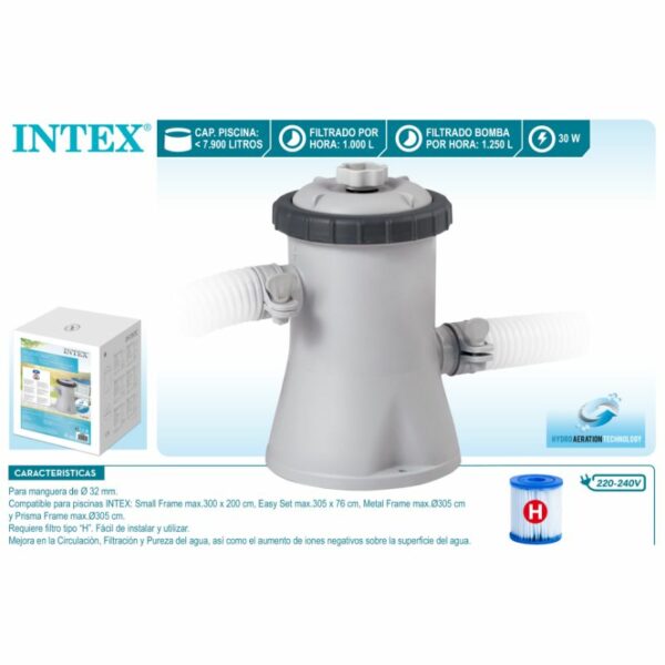 Depuradora INTEX 1.250 l/h filtre H