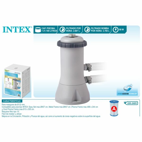 Depuradora INTEX 3785 l/h filtre A