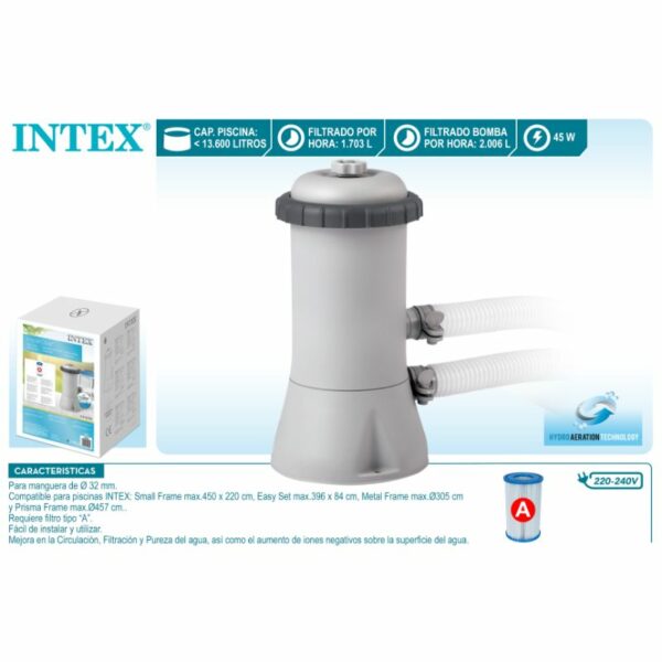 Depuradora INTEX 2006 l/h filtre A