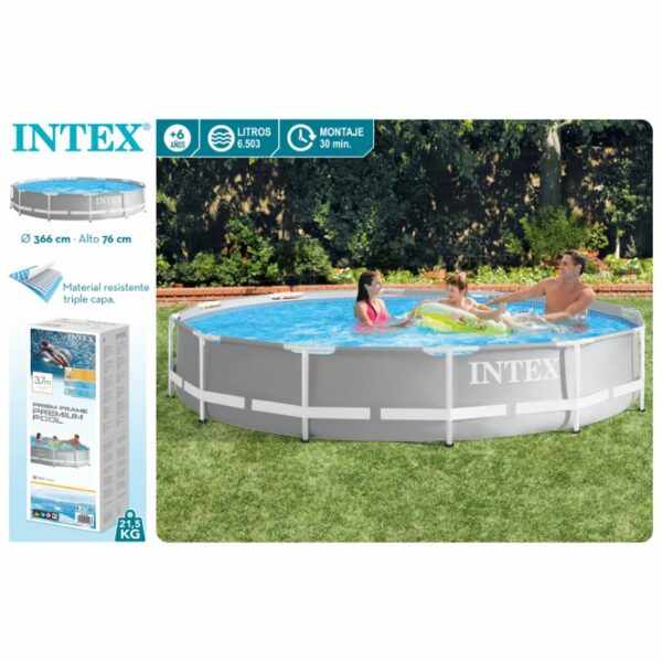 Piscina desmontable 366x76 cm sense depuradora.