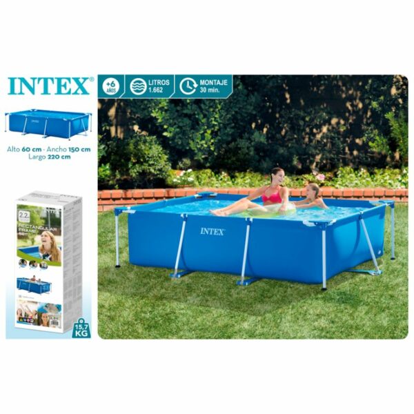 Piscina desmuntable 220x150x60 cm sense depuradora.