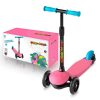 Patinete luces led neón rosa