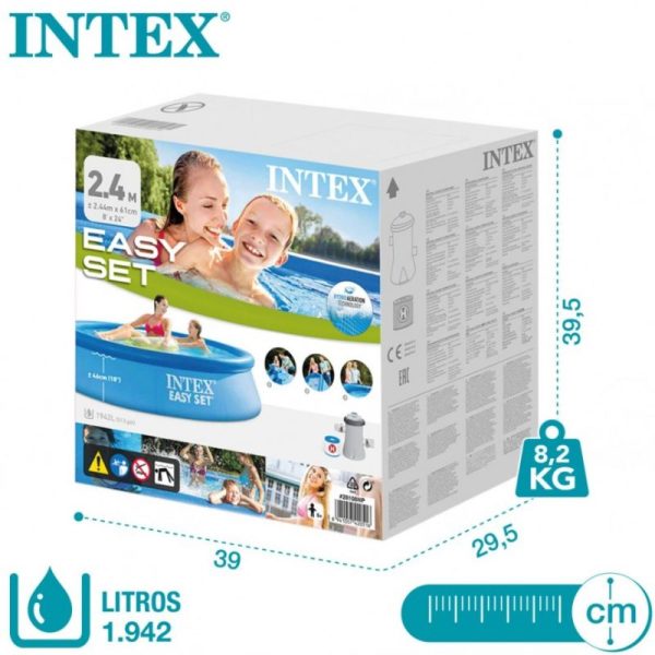 Piscina inflable 244x61 amb depuradora. - Imatge 3