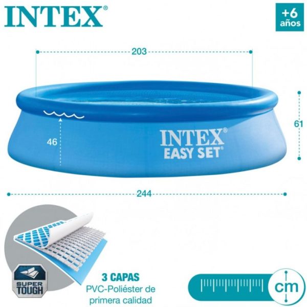 Piscina inflable 244x61 amb depuradora. - Imatge 4