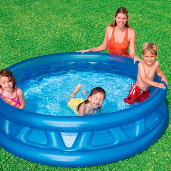 Piscina inflable rodona blava. - Imatge 2