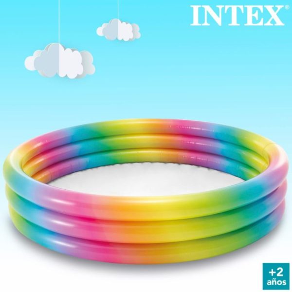 Piscina inflable infantil multicolor. - Imatge 5