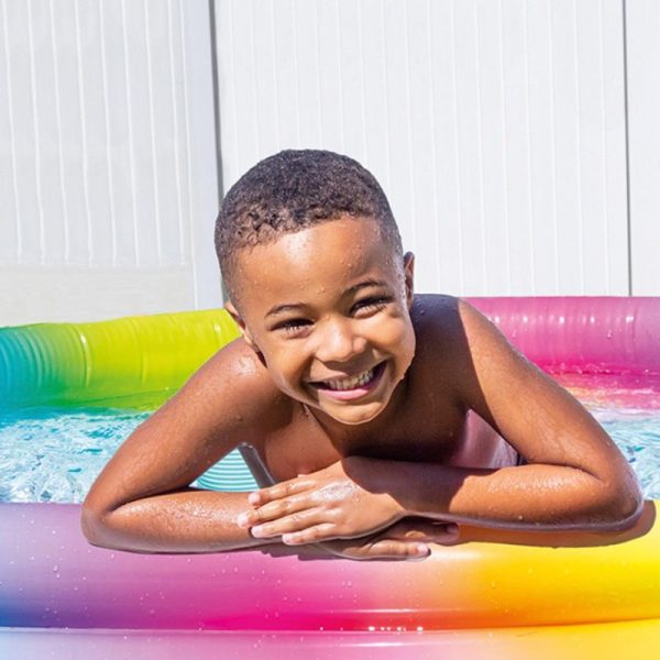 Piscina inflable infantil multicolor. - Imatge 6