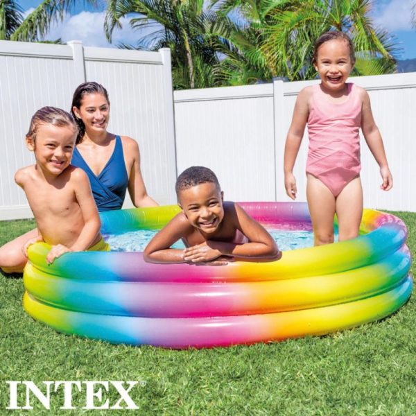 Piscina inflable infantil multicolor. - Imatge 8