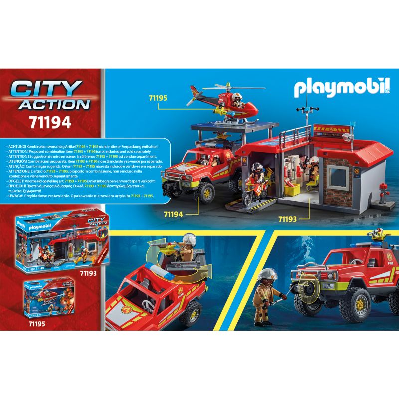 Todoterreno bomberos playmobil hot sale