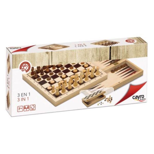 3 en1 Escacs, Dames i Backgammon