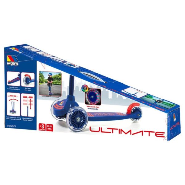 Patinet Scooter blau amb llums - Imatge 3