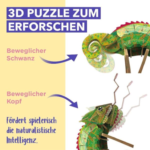 Mini puzle 3D Camaleó - Imatge 5