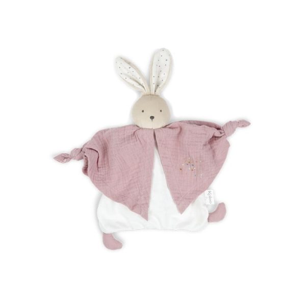 Doudou algodón orgánico conejo rosa