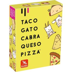 Taco, gato, cabra, queso, pizza