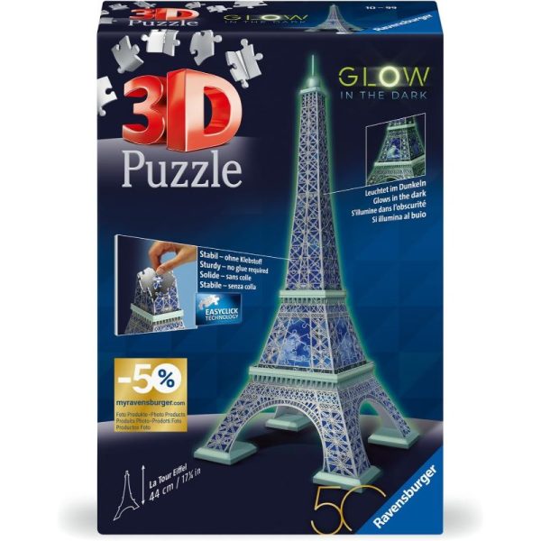 Tour Eiffel 3D Glow in the Dark - Imatge 3