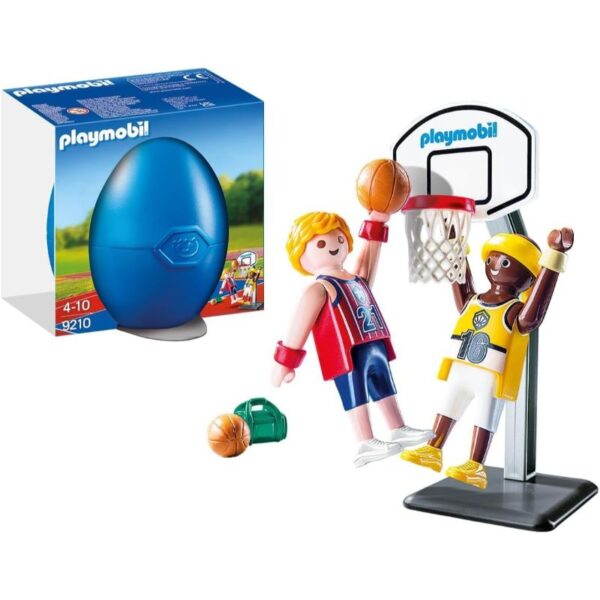 Jugadors de bàsquet amb cistella 9210