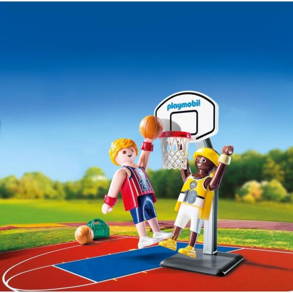 Jugadors de bàsquet amb cistella 9210 - Imatge 3