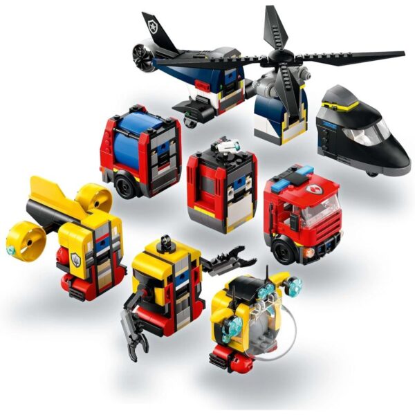 Helicóptero, Camión de Bomberos y Submarino 60462 - Imagen 7