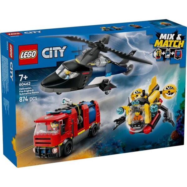Helicóptero, Camión de Bomberos y Submarino 60462