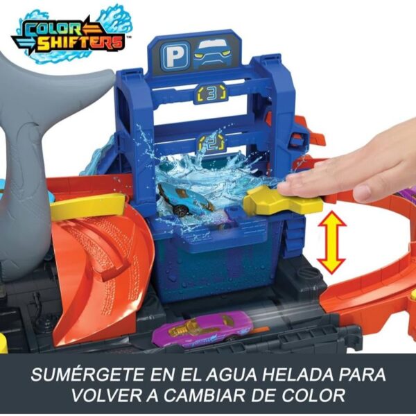 Hot Wheels City Ultra Shark Car Wash - Imagen 6