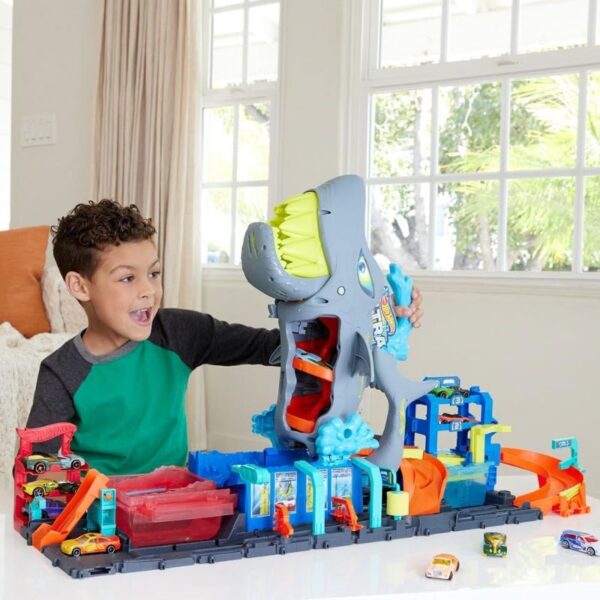 Hot Wheels City Ultra Shark Car Wash - Imagen 5