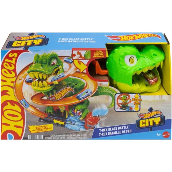 Hot Wheels City Super Estación de Bomberos T-Rex