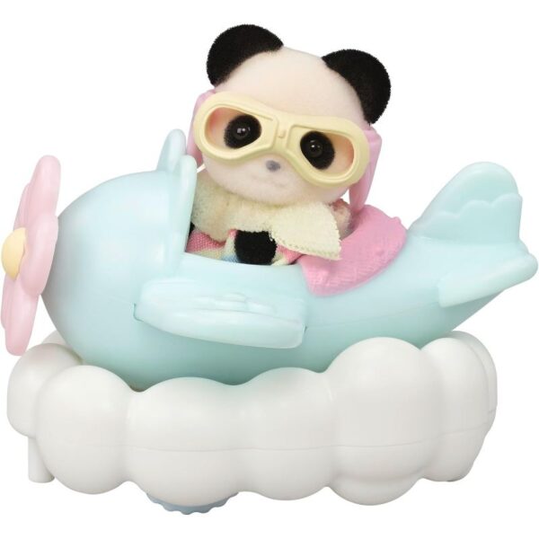 Crème y Erin en tren i avión - Sylvanian Families - Imagen 4