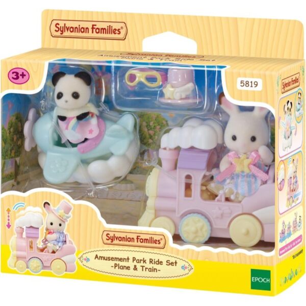 Crème y Erin en tren i avión - Sylvanian Families