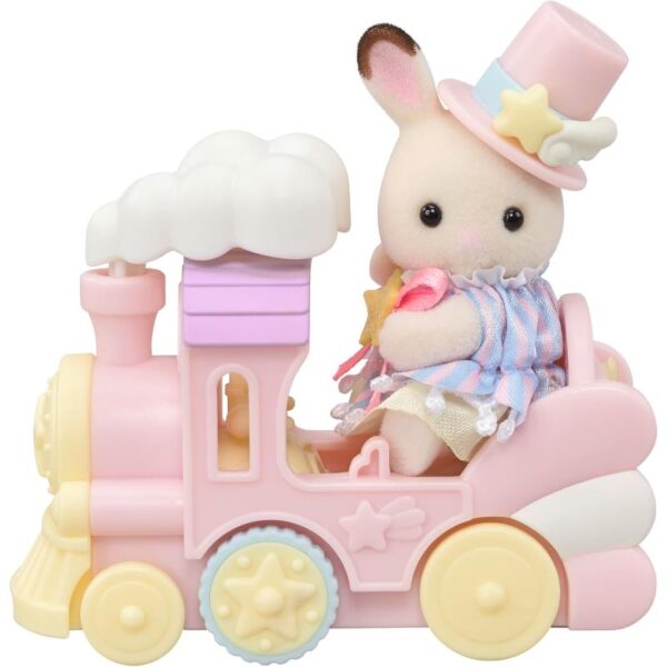 Crème y Erin en tren i avión - Sylvanian Families - Imagen 2