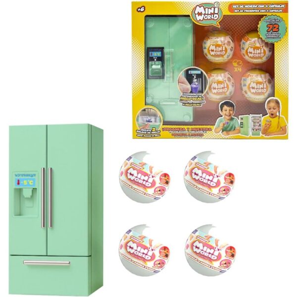 Mini World Set Nevera amb 4 capsules