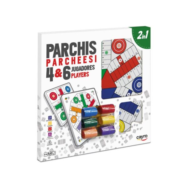 PARXÍS 4 I 6 JUGADORS DE FUSTA AMB ACCESSORIS 40X40 CM