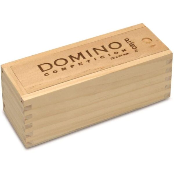 Domino con caja de madera