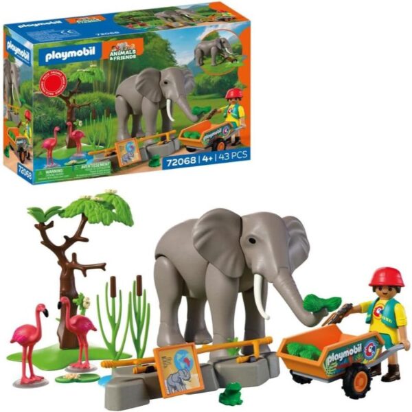 Elefant amb cuidadora 72068