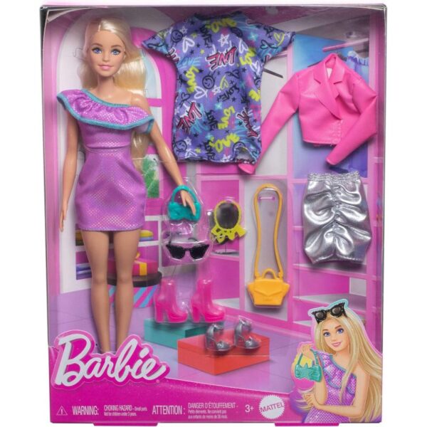 Barbie Fashonista amb tres looks de nit