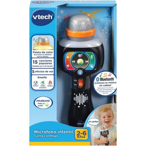 Micròfon Karaoke Disco Lights – Negre